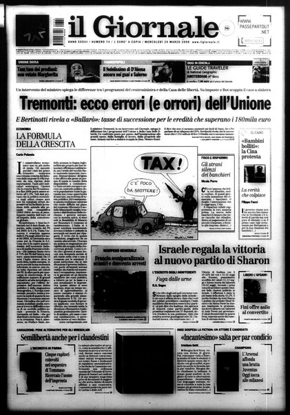 Il giornale : quotidiano del mattino